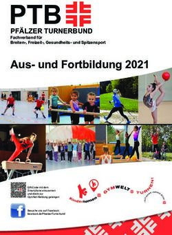 PTB Aus- und Fortbildung 2021 - PF&Auml;LZER TURNERBUND - Pf&auml;lzer Turnerbund