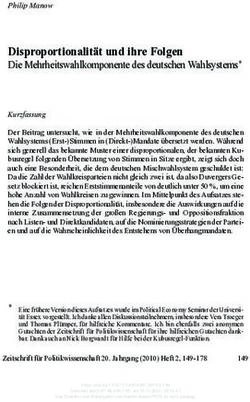Disproportionalit&auml;t und ihre Folgen - Die Mehrheitswahlkomponente des deutschen Wahlsystems* - Nomos eLibrary