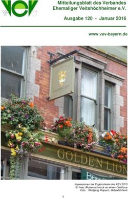 Mitteilungsblatt des Verbandes Ehemaliger Veitshöchheimer e.V. Ausgabe 120 - Januar 2016 www.vev-bayern.de