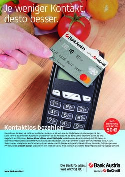 Je weniger Kontakt, desto besser - Kontaktlos bezahlen - Bank Austria