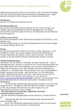 ONLINE-WETTBEWERB "BUNDESLIGA TOTAL!" - Goethe-Institut