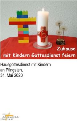 Zuhause mit Kindern Gottesdienst feiern - Hausgottesdienst mit Kindern an Pfingsten, 31. Mai 2020