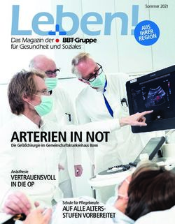 ARTERIEN IN NOT VERTRAUENSVOLL IN DIE OP - An&auml;sthesie - Gemeinschaftskrankenhaus Bonn
