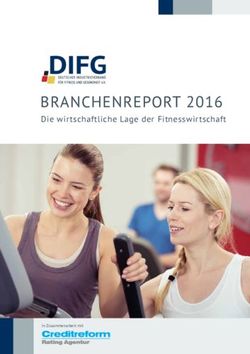 BRANCHENREPORT 2016 Die wirtschaftliche Lage der Fitnesswirtschaft - In Zusammenarbeit mit - Creditreform Rating