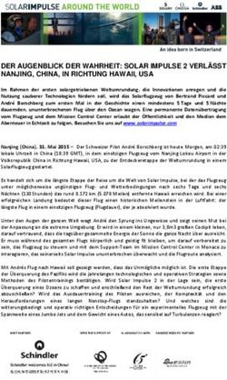 DER AUGENBLICK DER WAHRHEIT: SOLAR IMPULSE 2 VERL&Auml;SST NANJING, CHINA, IN RICHTUNG HAWAII, USA