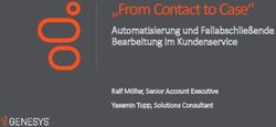 "From Contact to Case" - Automatisierung und Fallabschlie&szlig;ende Bearbeitung im Kundenservice - Pega