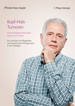 Kopf-Hals-Tumoren Ein Leitfaden für Pflegekräfte und medizinisches Fachpersonal in der Onkologie - Pflege Onkologie