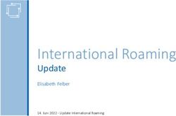 International Roaming - Update Elisabeth Felber - RTR