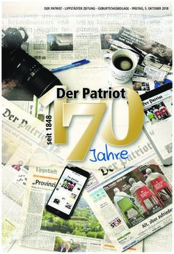 E hre - DER PATRIOT - LIPPST&Auml;DTER ZEITUNG - GEBURTSTAGSBEILAGE - FREITAG, 5. OKTOBER 2018