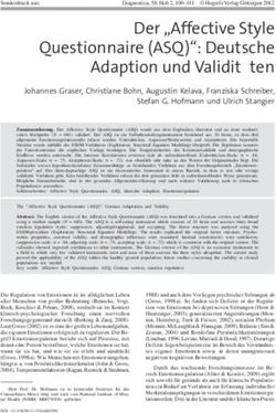 Der "Affective Style Questionnaire (ASQ)": Deutsche Adaption und Validit&auml;ten