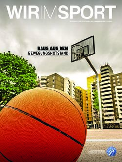 RAUS AUS DEM BEWEGUNGSNOTSTAND - LSB NRW