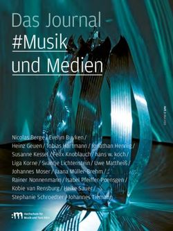 DAS JOURNAL #MUSIK UND MEDIEN - HFMT KÖLN