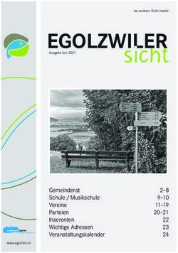 EGOLZWILER sicht - Gemeinderat Schule / Musikschule Vereine Parteien Inserenten Wichtige Adressen Veranstaltungskalender