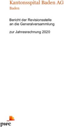 Kantonsspital Baden AG - Baden Bericht der Revisionsstelle an die Generalversammlung