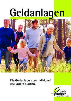 Geldanlagen - Die Geldanlage ist so individuell wie unsere Kunden. sympathisch anders - Bank Gantrisch