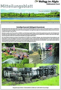 Mitteilungsblatt - Gemeinde Wolfegg
