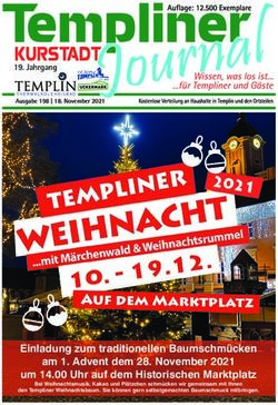 Einladung zum traditionellen Baumschmücken am 1. Advent dem 28. November 2021 um 14.00 Uhr auf dem Historischen Marktplatz - Templiner Kurstadt ...