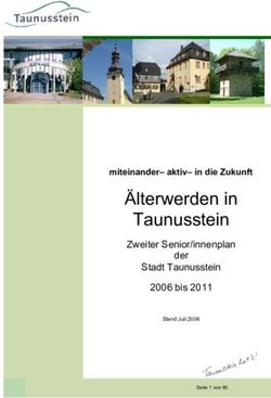 Älterwerden in Taunusstein - Zweiter Senior/innenplan der Stadt Taunusstein 2006 bis 2011