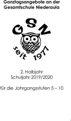 Ganztagsangebote an der Gesamtschule Niederaula - Halbjahr Schuljahr 2019/2020 f&uuml;r die Jahrgangsstufen 5 10 - Gesamtschule ...