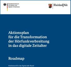 Aktionsplan für die Transformation der Hörfunkverbreitung in das digitale Zeitalter Roadmap - Arbeitsstand für das Digitalradio-Board - BMVI
