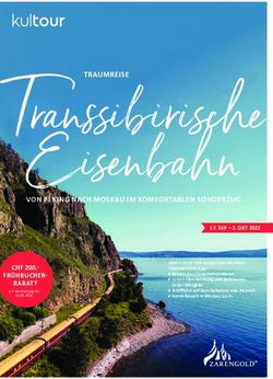 VON PEKING NACH MOSKAU IM KOMFORTABLEN SONDERZUG