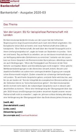Bankenbrief Bankenbrief - Ausgabe 2020-03 - Das Thema Von der Leyen: EU f&uuml;r beispiellose Partnerschaft mit London - Bundesverband deutscher ...