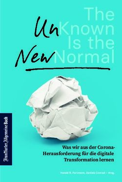 The Known Is the Normal - Was wir aus der Corona-Herausforderung f&uuml;r die digitale Transformation lernen - Frankfurter Allgemeine Buch