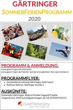 G&Auml;RTRINGER SOMMER FERIEN PROGRAMM 2020 - PROGRAMM & ANMELDUNG: Rohrau