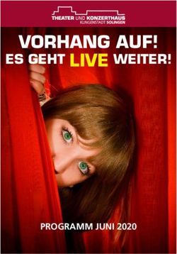 VORHANG AUF! ES GEHT LIVE WEITER! - PROGRAMM JUNI 2020 - Theater und Konzerthaus Solingen