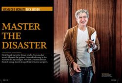 MASTER THE DISASTER MANN DES MONATS NICK HAYEK - Oliver Oettli