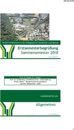 Erstsemesterbegrüßung Sommersemester 2018 - PH Ludwigsburg