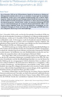 ERWEITERTE MELDEWESEN-ANFORDERUNGEN IM BEREICH DES ZAHLUNGSVERKEHRS AB 2022 - OENB