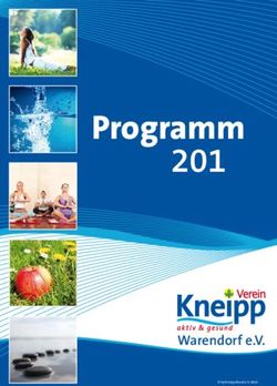 Programm 2019 - Warendorf e.V - Kneipp-Verein Warendorf
