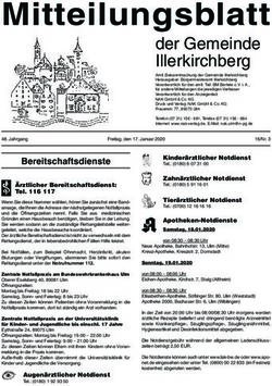 Mitteilungsblatt der Gemeinde Illerkirchberg