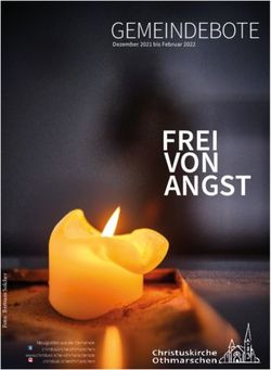 FREI VON ANGST GEMEINDEBOTE - Dezember 2021 bis Februar 2022 - Christuskirche Othmarschen