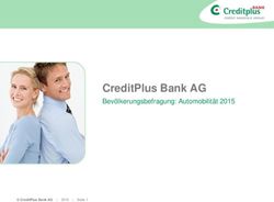 CreditPlus Bank AG Bevölkerungsbefragung: Automobilität 2015