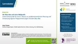 Material: Der Blue-Bot und seine Müllprofis Unterrichtsstunde für eine 2. Klasse zur problemorientierten Planung und Umsetzung eigener ...