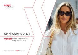 Mediadaten 2021 myself / Preisliste Nr. 17 Gültig ab 01.01.2021 - Funke Media Sales