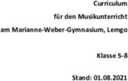 Curriculum f&uuml;r den Musikunterricht am Marianne-Weber-Gymnasium, Lemgo Klasse 5-8 Stand: 01.08.2021