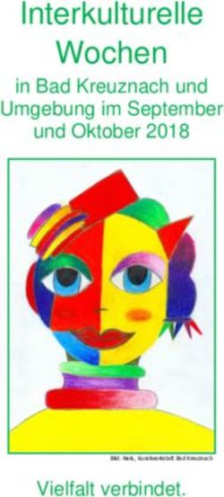 Interkulturelle Wochen - in Bad Kreuznach und Umgebung im September und Oktober 2018 - Vielfalt verbindet - Kirchenkreis An ...