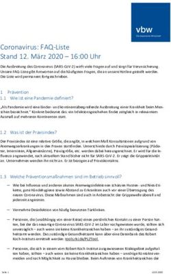 Coronavirus: FAQ-Liste Stand 12. März 2020 - 16:00 Uhr - BDS Bayern
