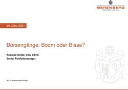 B&ouml;rseng&auml;nge: Boom oder Blase? - M&auml;rz 2021 Andreas Strobl, CIIA, CEFA Senior Portfoliomanager - Die Fondsplattform