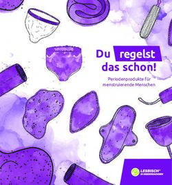 Du regelst das schon! - Periodenprodukte f&uuml;r menstruierende Menschen - Queeres Netzwerk Niedersachsen