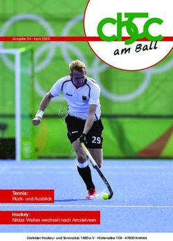 Tennis: R&uuml;ck- und Ausblick Hockey: Niklas Wellen wechselt nach Amstelveen - Ausgabe 54 April 2020 - Crefelder Hockey- und Tennisclub 1890 e.V ...