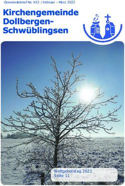 Kirchengemeinde Dollbergen-Schw&uuml;blingsen - Gemeindebrief Nr. 452 | Februar - M&auml;rz 2022 - M&auml;rz 2022