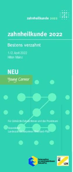 NEU zahnheilkunde 2022 - Bestens verzahnt zahnheilkunde 2022 - ePaper