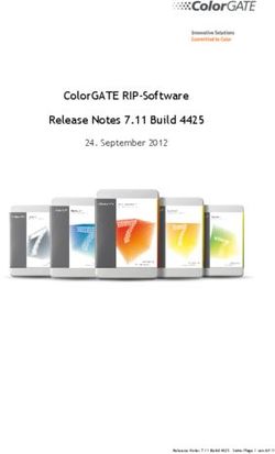 ColorGATE RIP-Software Release Notes 7.11 Build 4425 - September 2012