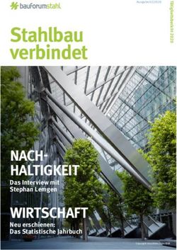 Stahlbau verbindet - NACH-HALTIGKEIT WIRTSCHAFT Das Interview mit Stephan Lemgen - bauforumstahl