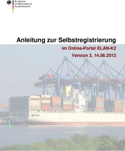 Anleitung zur Selbstregistrierung - im Online-Portal ELAN-K2 Version 3, 14.06.2012 - BAFA