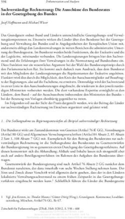 Sachverst&auml;ndige Rechtsetzung: Die Aussch&uuml;sse des Bundesrates in der Gesetzgebung des Bundes